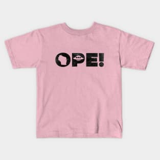 OPE! Wisconsin UFO Tee Kids T-Shirt